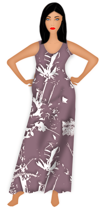 Maternity clothing fashion design model template