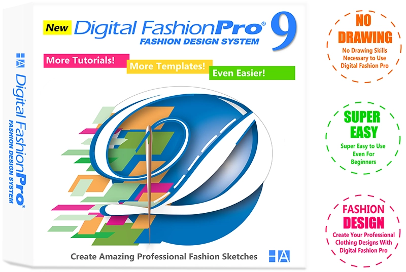 Digital Fashion Pro 9 Fashion Design Software - how to design clothing