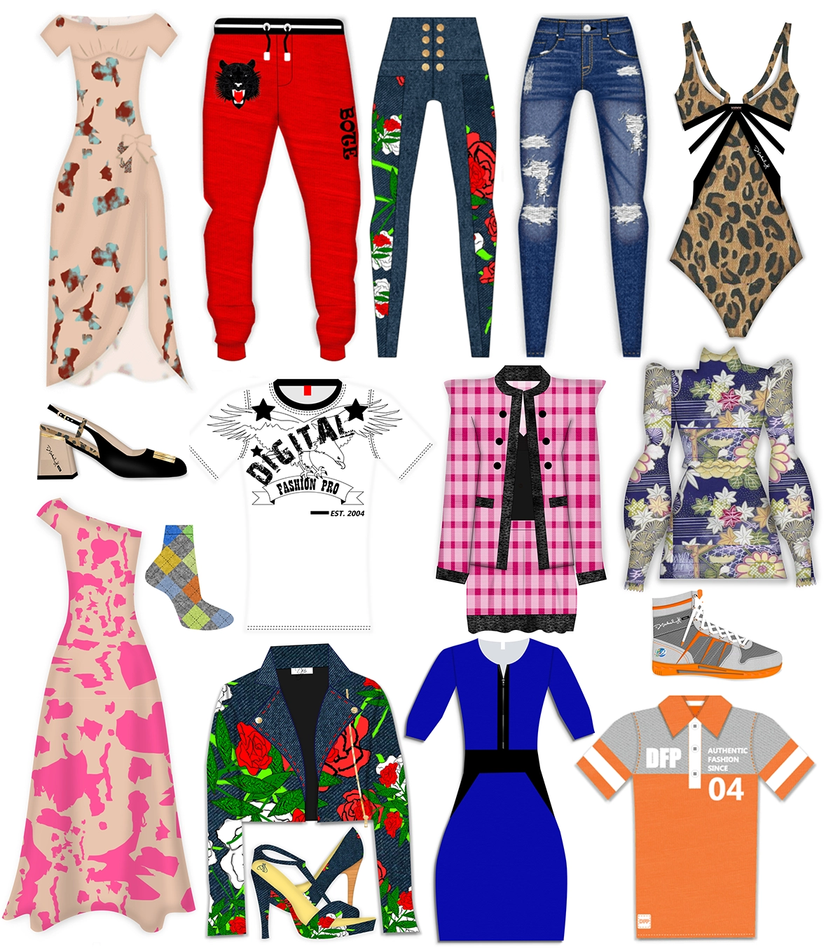 clothing design software sketches CAD - designing clothing - digital fashion pro