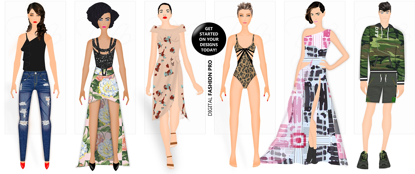 Digital Fashion Pro - Fashion Design Software - how to design your own clothing sketches