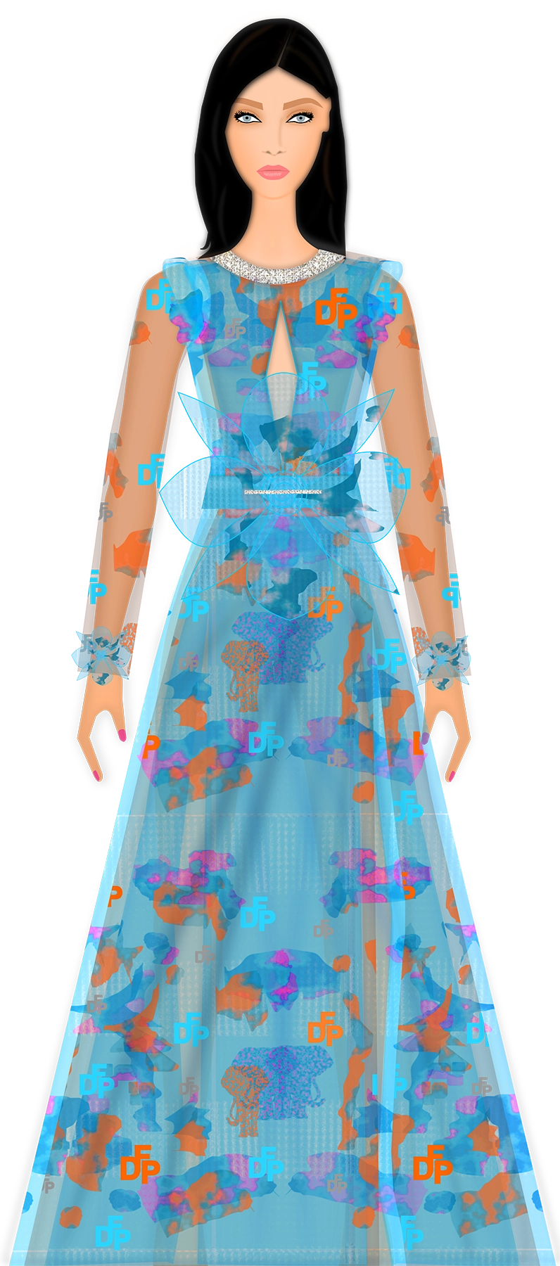 fashion design software sketch - dress design - digital fashion pro - designer clothing