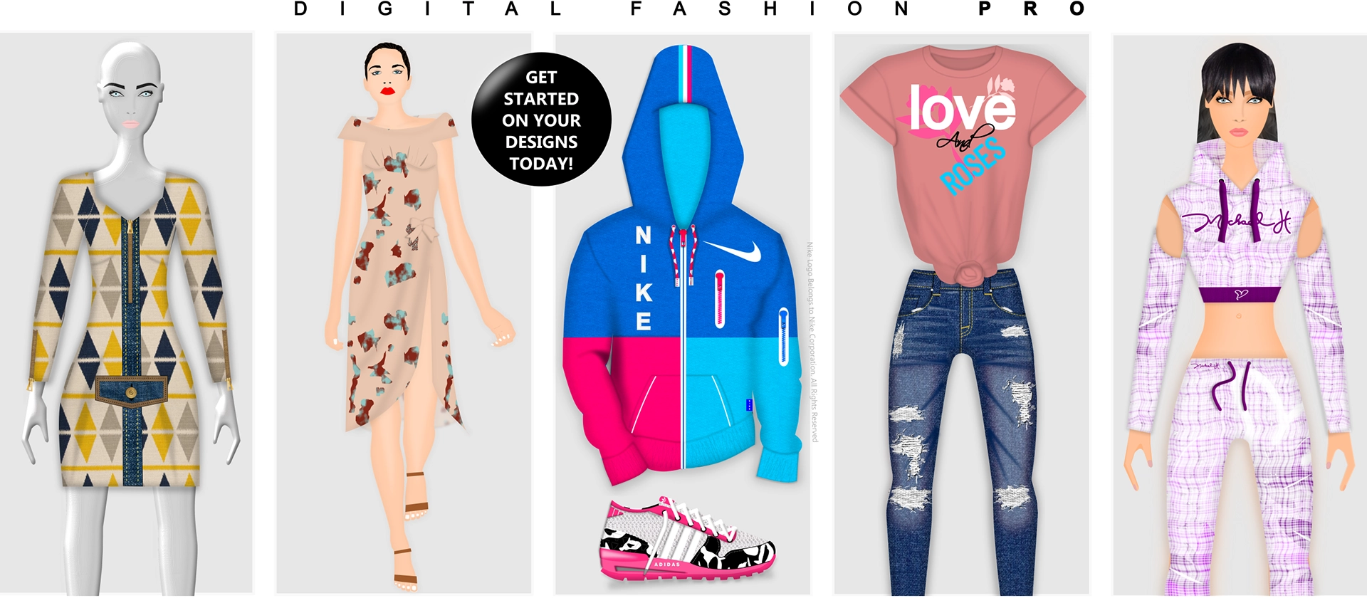 Digital Fashion Pro - Fashion Design Software - Design Your Own Clothes Sketches
