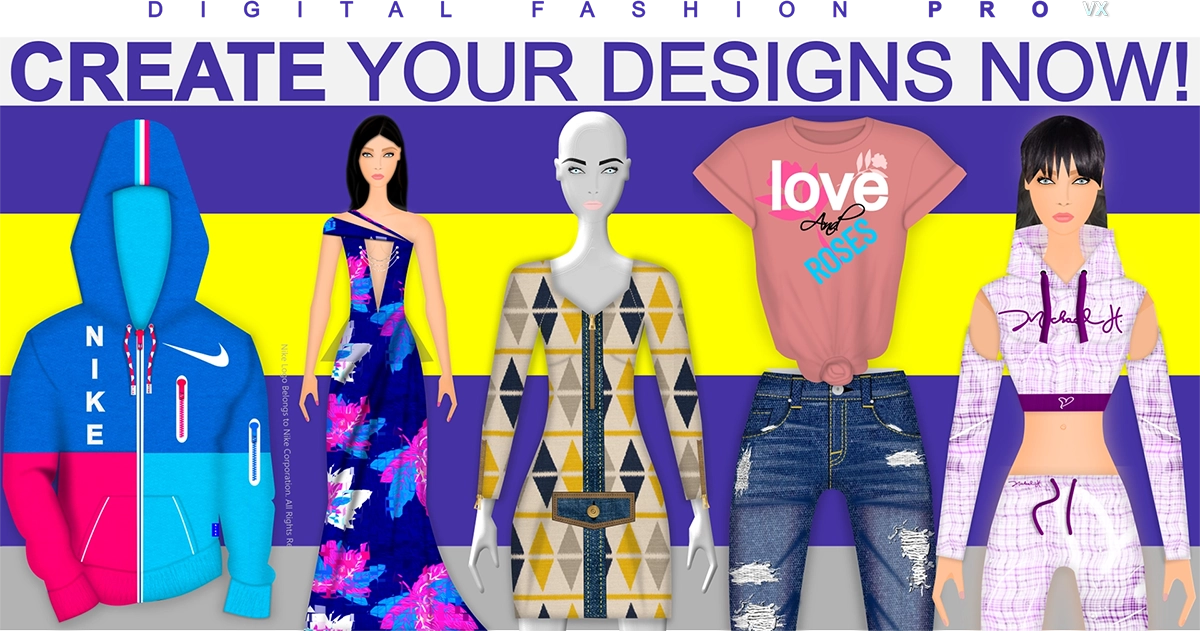best fashion design software for beginners and pros - digital fashion illustration example