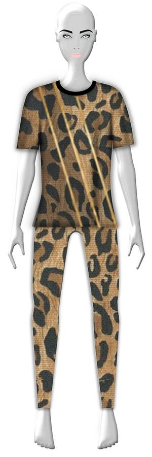 Cute Outfit 1 - Animal Print - c with mannequin