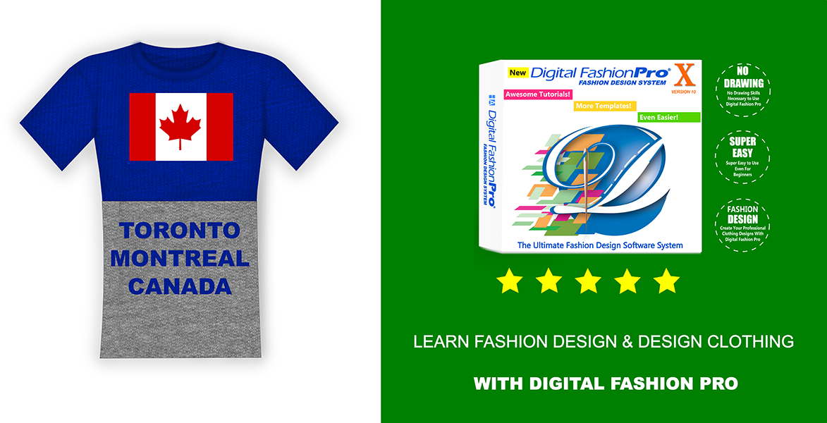 Canada - Learn Fashion Design in Canada - tee design - how to start a clothing line