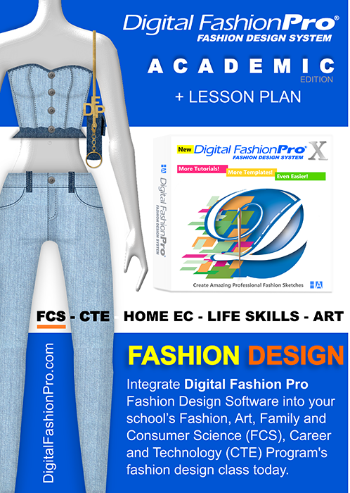 Family and Consumer Science - Digital Fashion Pro Fashion Design Software Academic for Schools