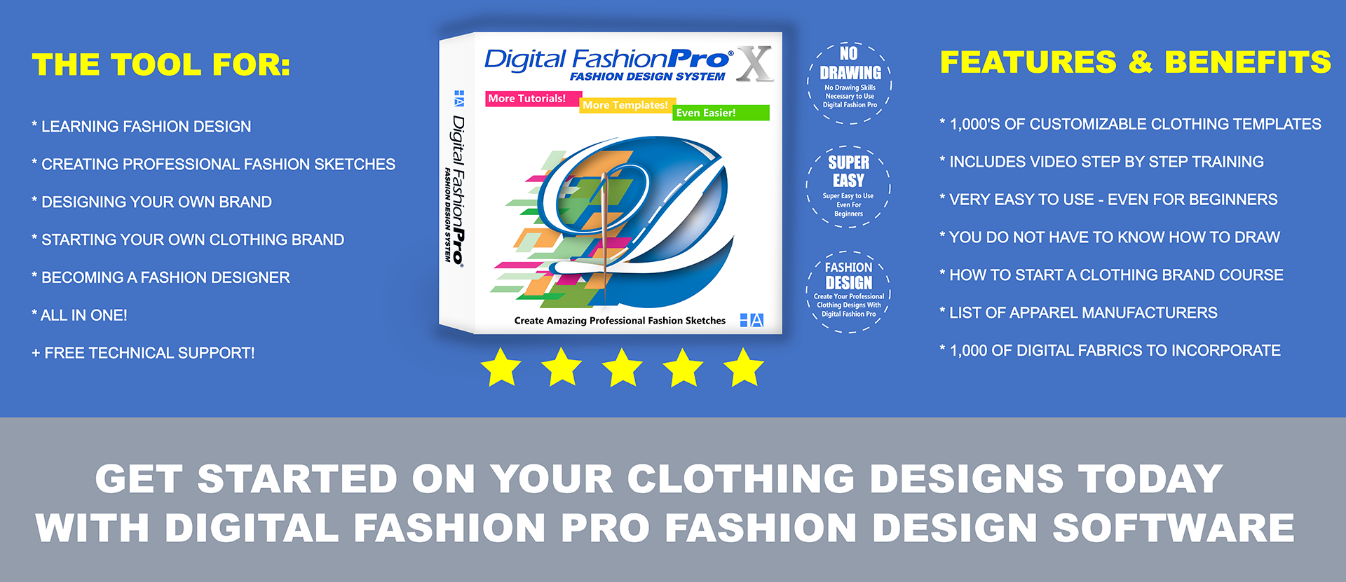 Digital Fashion Pro is the tool for clothing design and here are the benefits