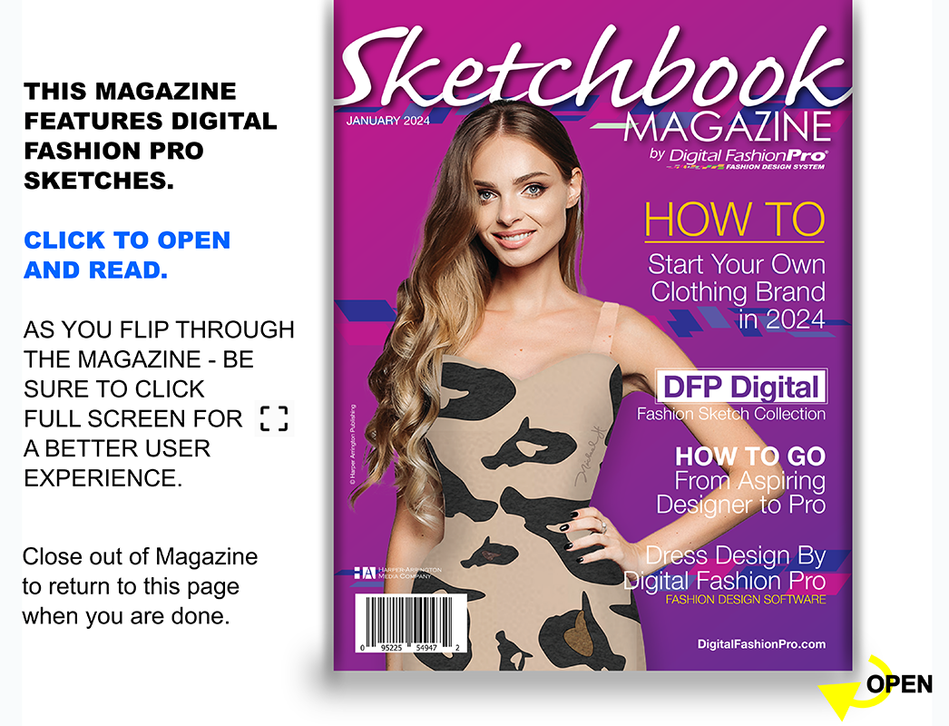 SketchBook Magazine - the fashion magazine by DFP fashion design software - become a fashion designer