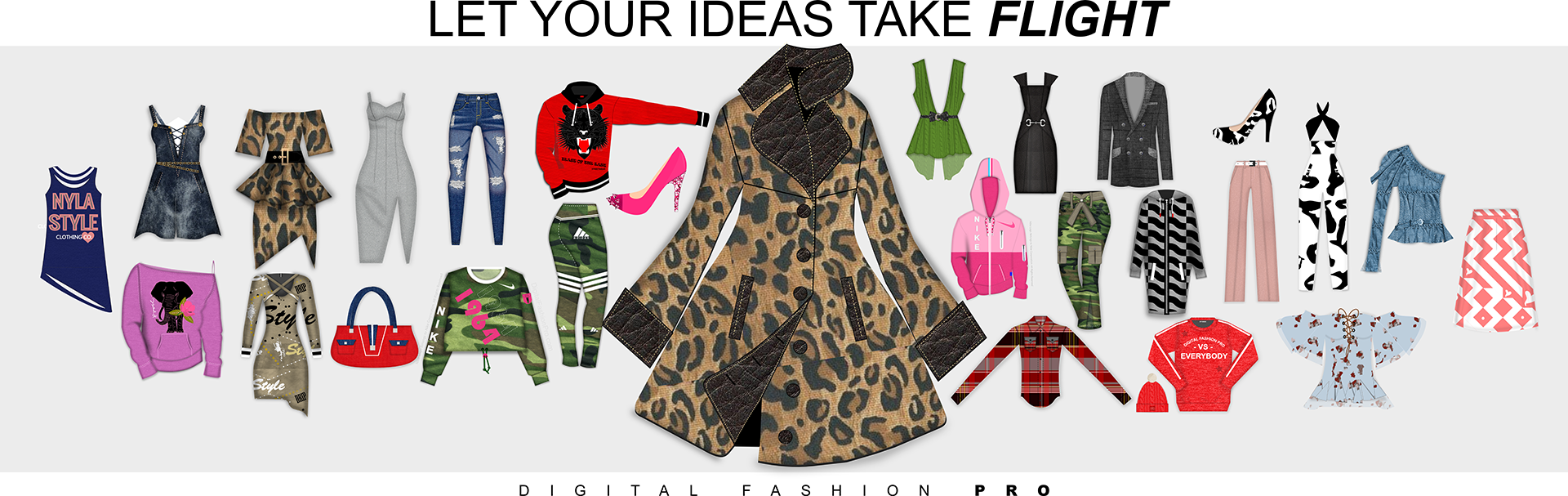 Let your ideas take flight - design your clothing with digital fashion pro fashion design software - VX